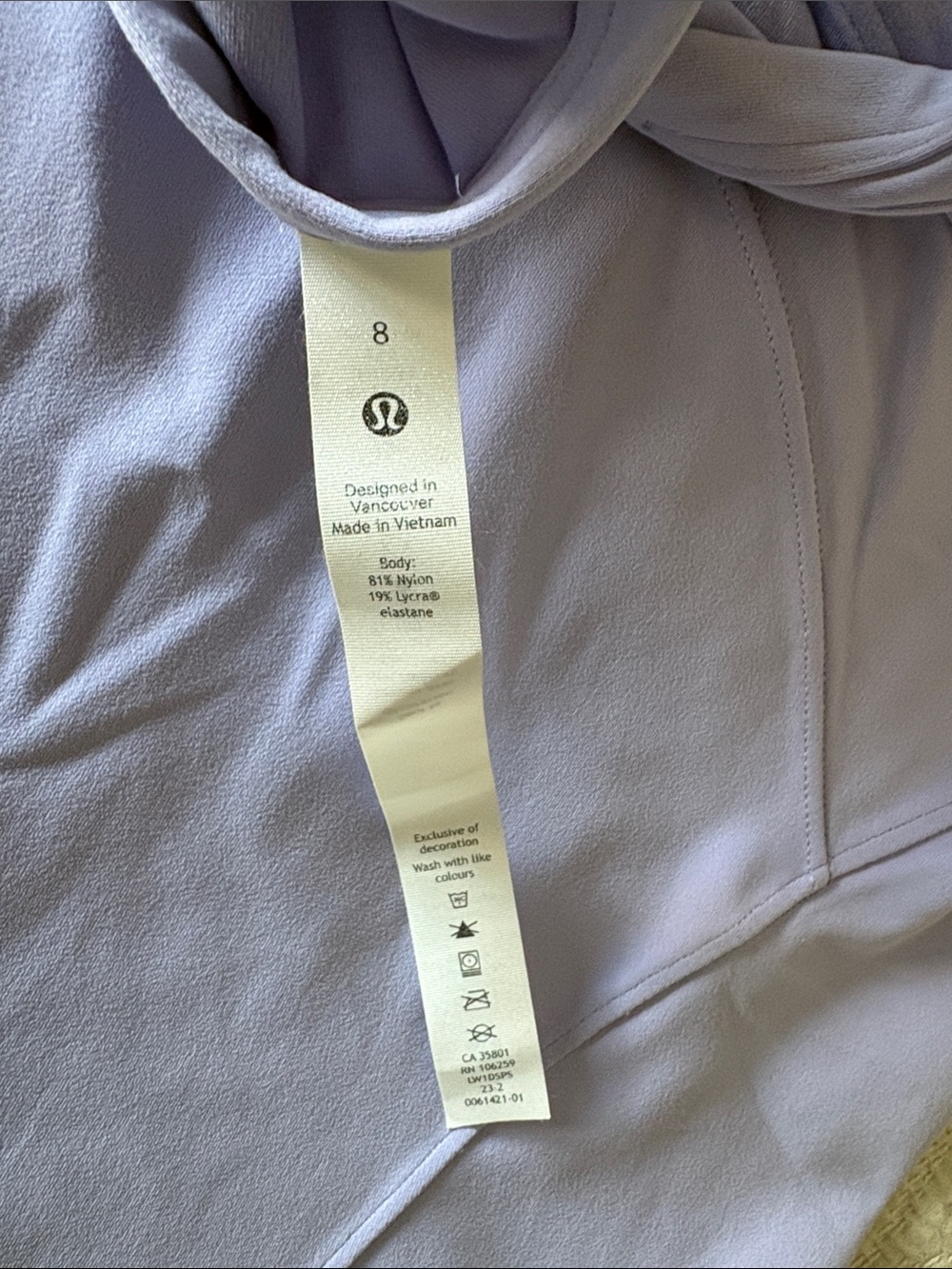 Lululemon Align Tank- Light Lavender Racerback - Picture 2 of 3